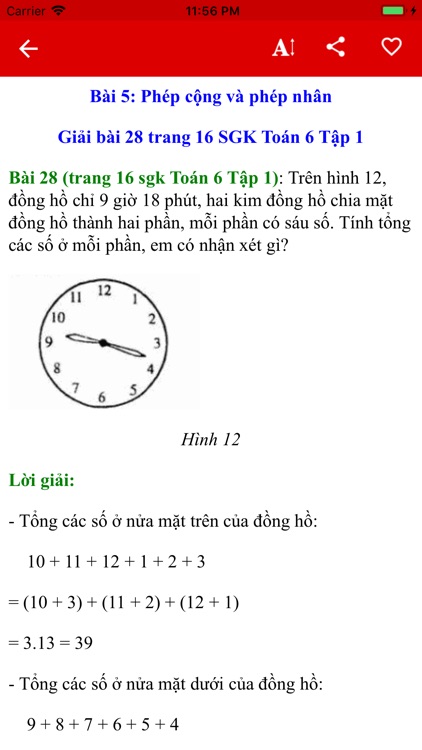 Giải Toán 6,7,8,9,10,11,12