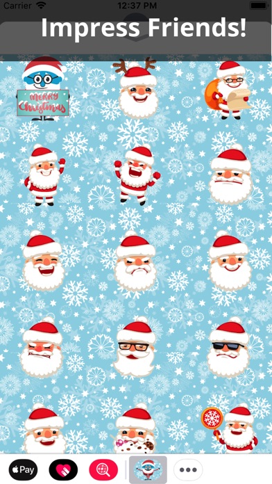 HoHo Emojis - Santa Stickers screenshot 2