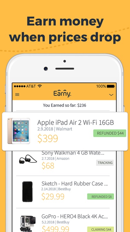 Earny: Automatic Cash Back