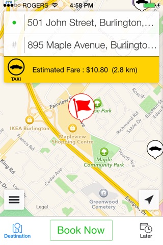 Burlington Taxi, Ontario screenshot 4