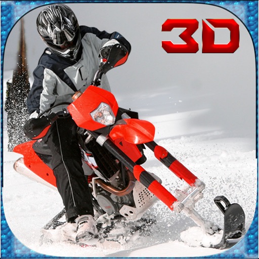 极端的雪地自行车模拟器3D