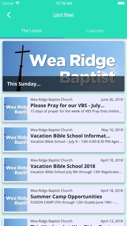 Wea Ridge Baptist Church screenshot-3