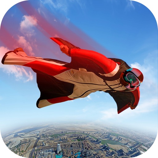 Skydiving Wingsuit Sky jump icon