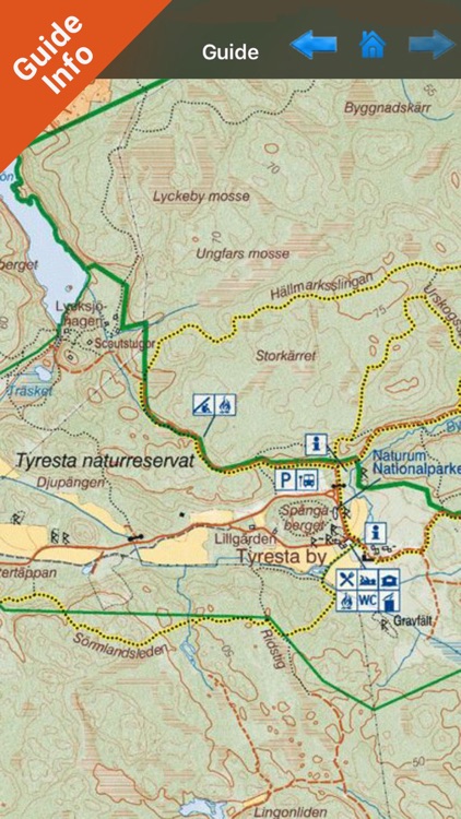 Tyresta National Park - GPS Map Navigator by Flytomap