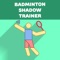 The footwork for badminton in six different moves towards the corners and back toward the baseline