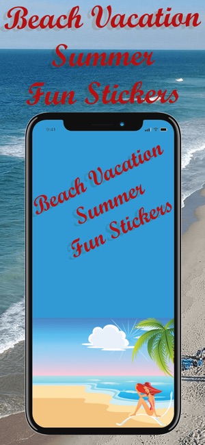 Beach Vacation Summer Stickers