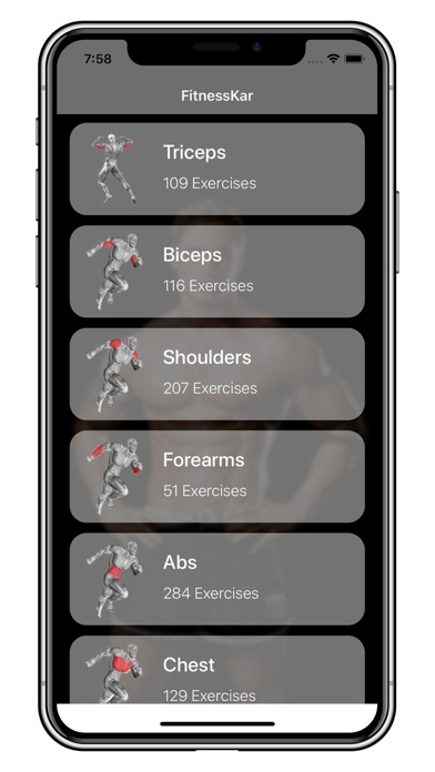 Fitnesskar screenshot 3