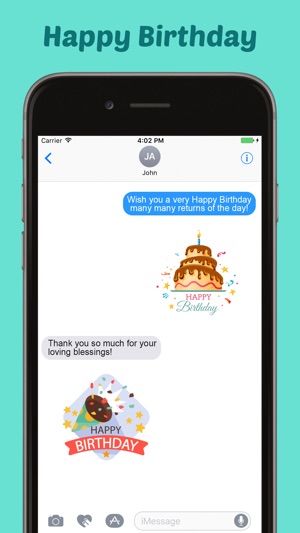 Happy Birthday Stickers Pack for iMessage(圖1)-速報App