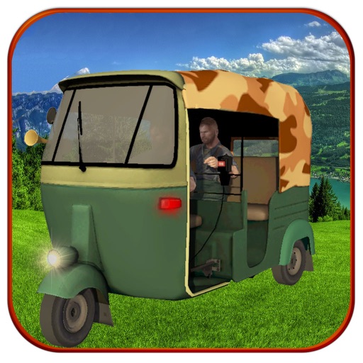 Tuk Tuk Army Rickshaw Driver icon