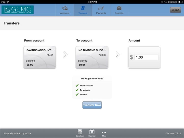 GEMC FCU for iPad screenshot-3