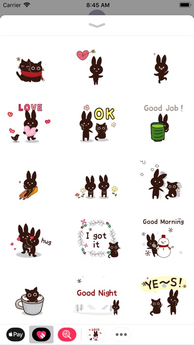 Bunny Friend Animated Stickers screenshot 2