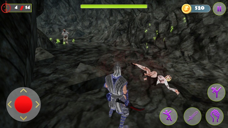 Dead Mines Ninja & Zombie Rush screenshot-3