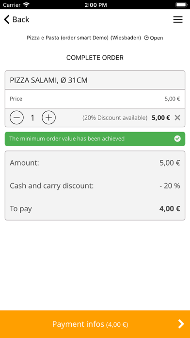 How to cancel & delete Pizza e Pasta bei app smart from iphone & ipad 2