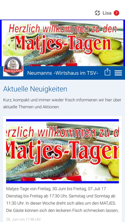 Neumanns -Wirtshaus im TSV-