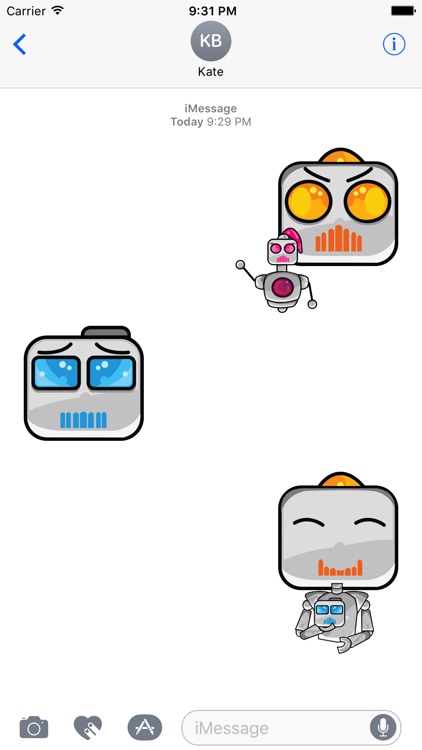 Robot Family Stickers screenshot-3