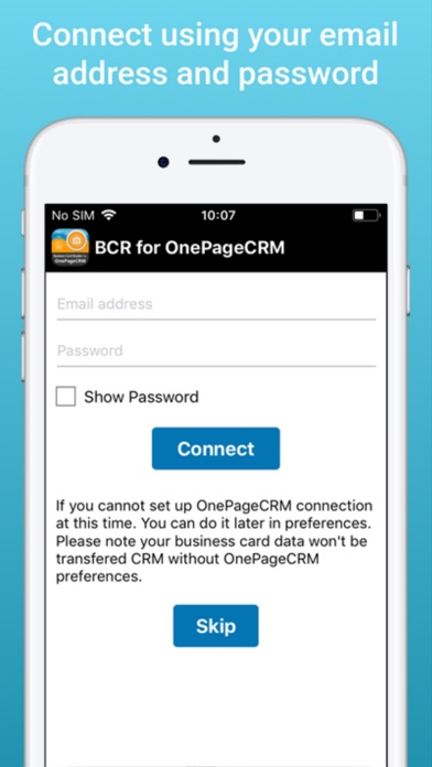 OnePageCRM Biz Card Reader screenshot 2