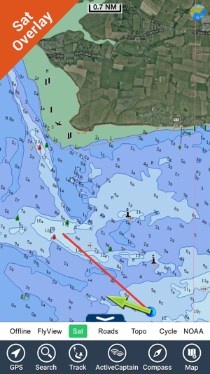 Marine : London - Thames boating GPS map