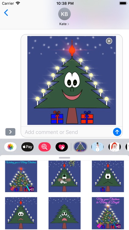 Christmas Tree Emotion sticker