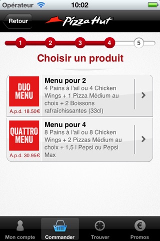 Pizza Hut Belgique screenshot 4