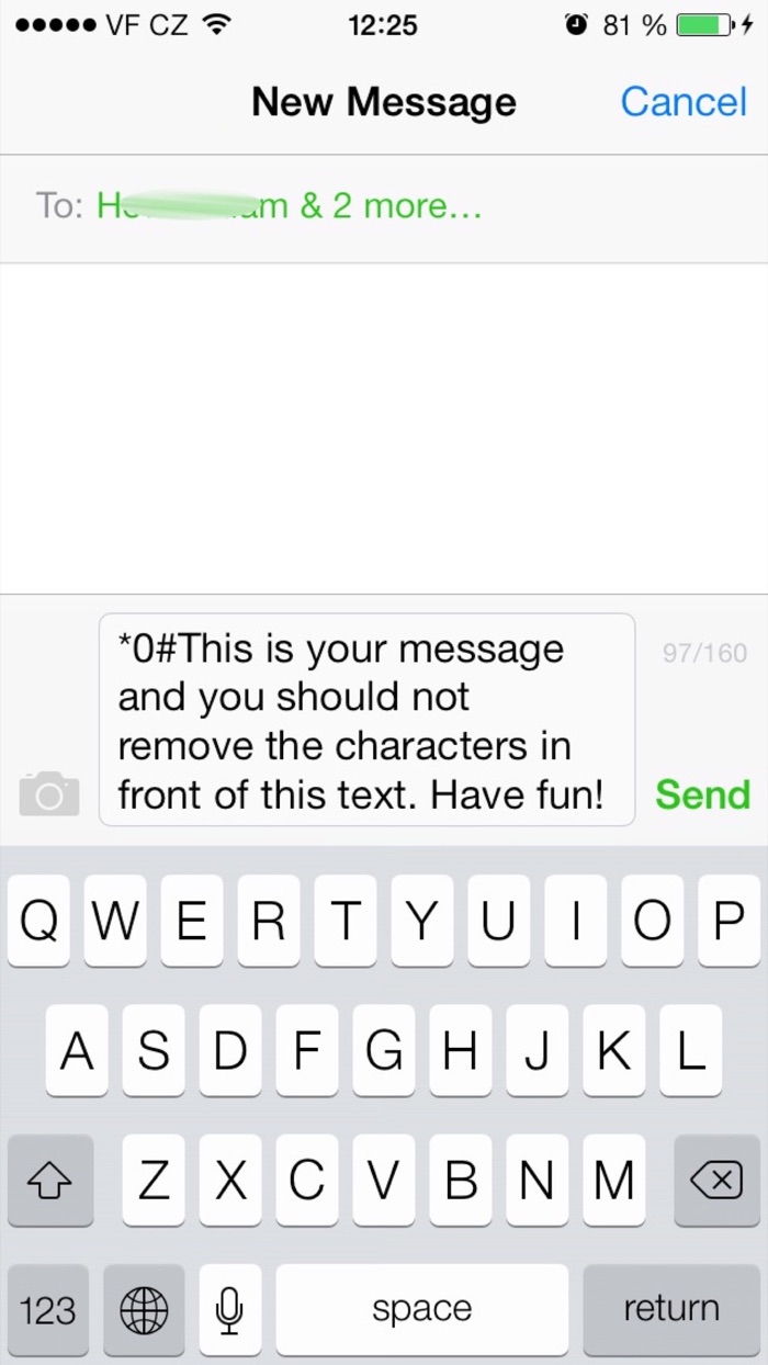 Group SMS with Delivery Reports