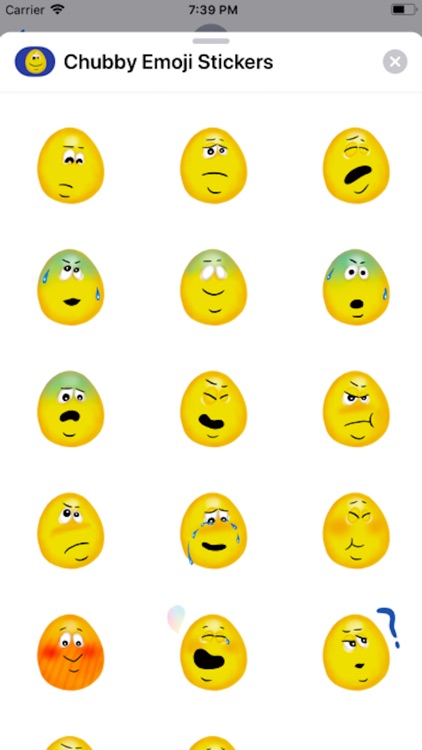 Chubby Emoji Stickers