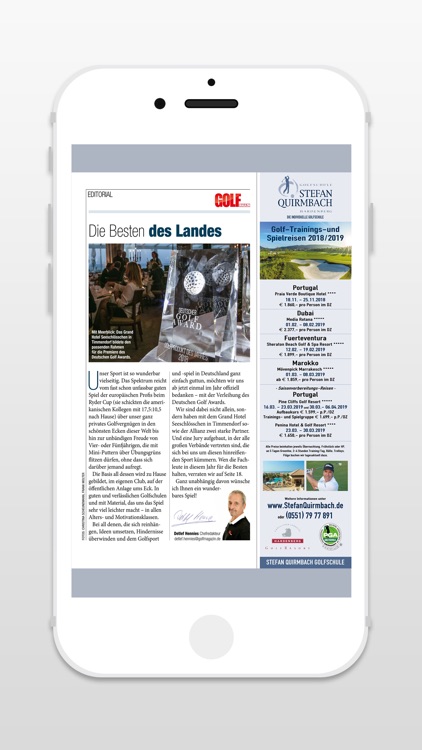 GOLF MAGAZIN Zeitschrift