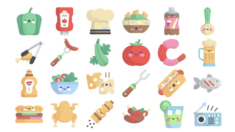 Barbecue Stickers.