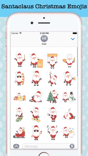 Christmas Santa Emoji Stickers(圖1)-速報App