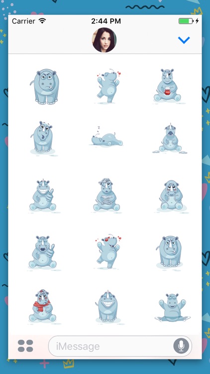 Hippo : Funny Stickers
