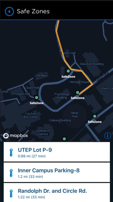 UTEP Bluelight screenshot 2