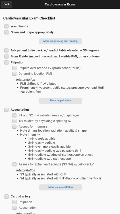 Pocket PEx: Physical Exam Aid