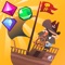 Swap and match gems on your journey with pirates through unknown lands and seas in this addictive and exciting match-3 game