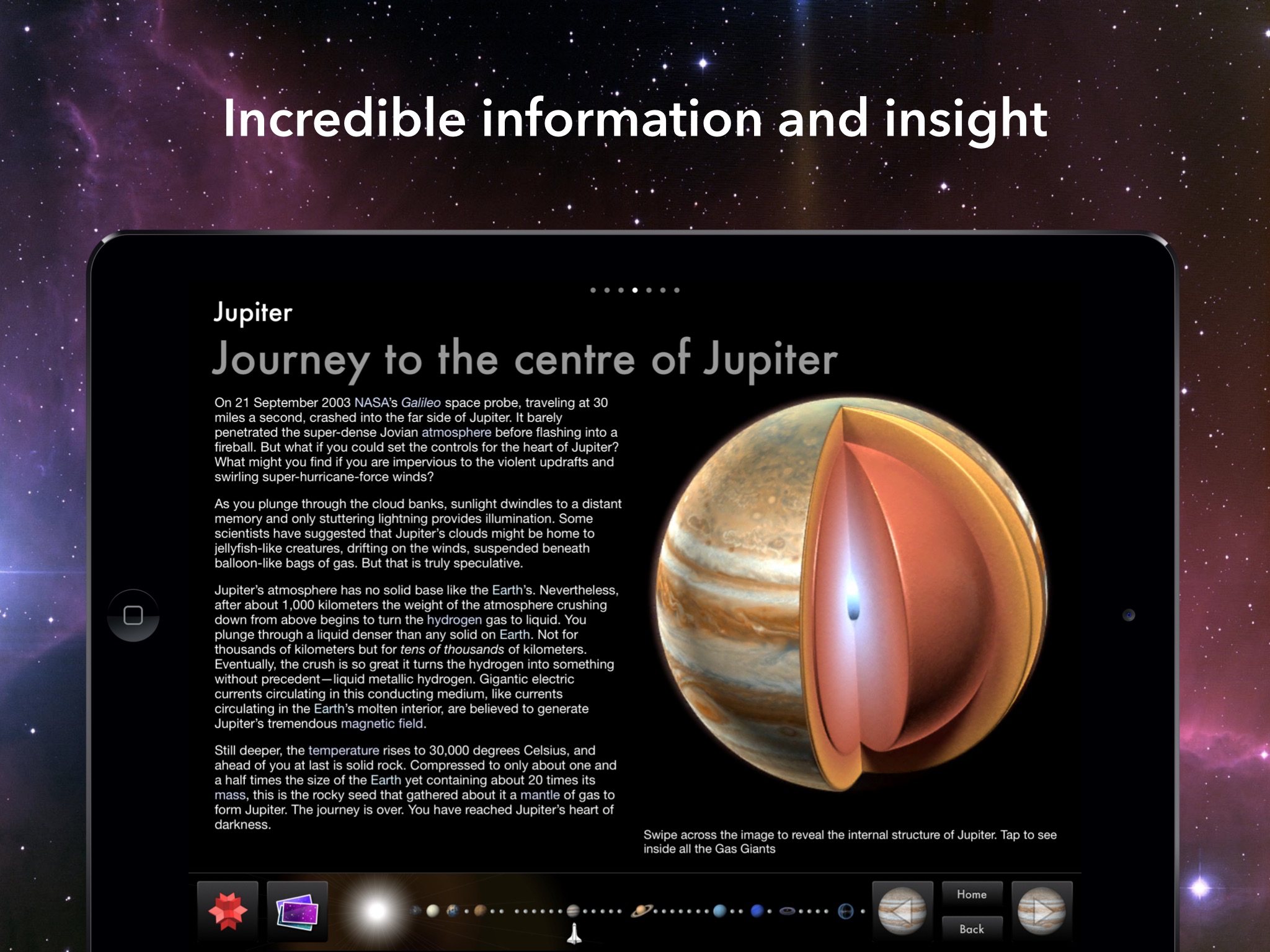 Screenshot do app Solar System for iPad