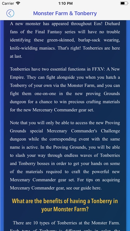 Guide For FFXV: A New Empire screenshot-4