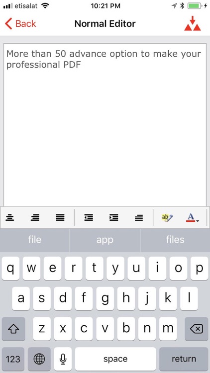 الكتابة بصيغة PDF