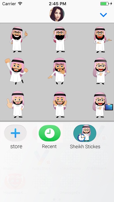 Arabic Avatar Animated Sticker screenshot 4