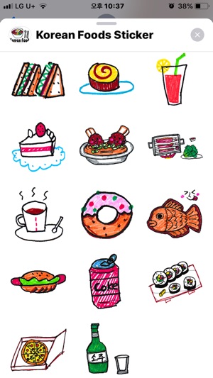 Korean Favorite Foods Sticker(圖2)-速報App