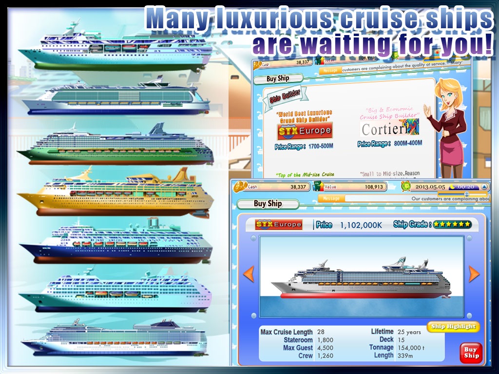 Cruise Tycoon HD screenshot 3