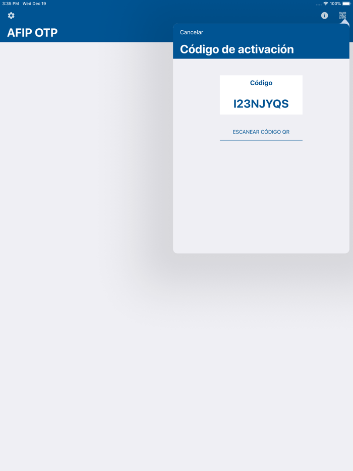AFIP OTP