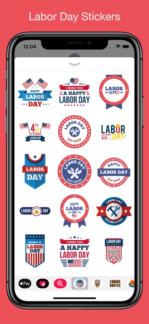 Labor Day - USA stickers