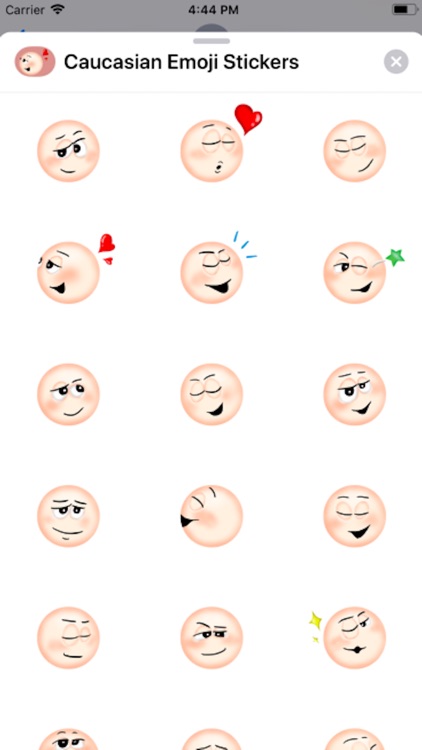 Caucasian Emoji Stickers