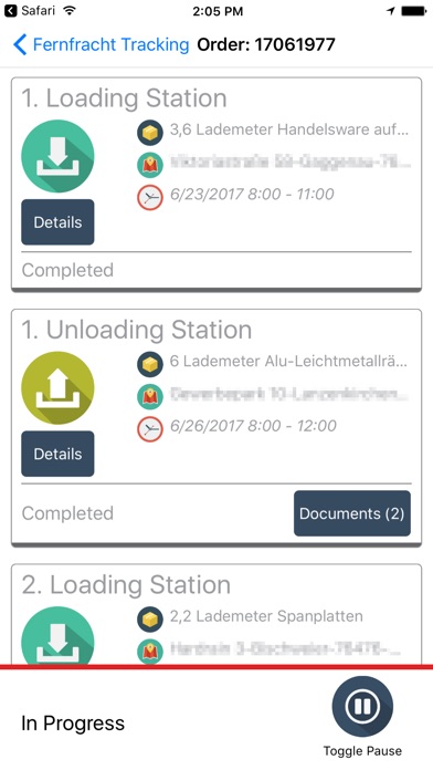 Fernfracht Tracking screenshot 2