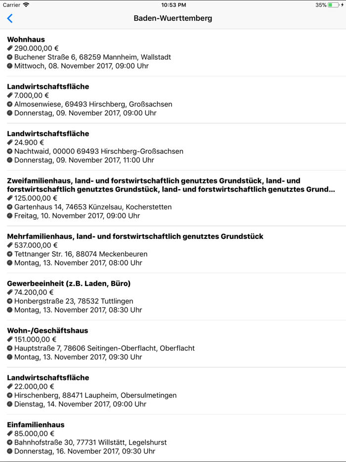 Zwangsversteigerungen