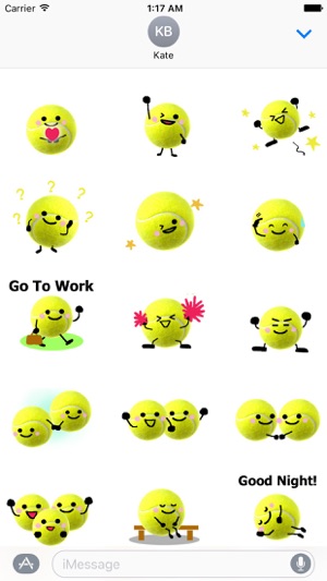 Tennis Ball TennisMoji Sticker(圖2)-速報App