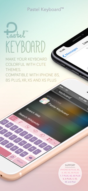 Pastel Keyboard Themes Color