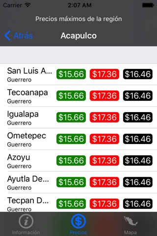 iGasApp Mx screenshot 2