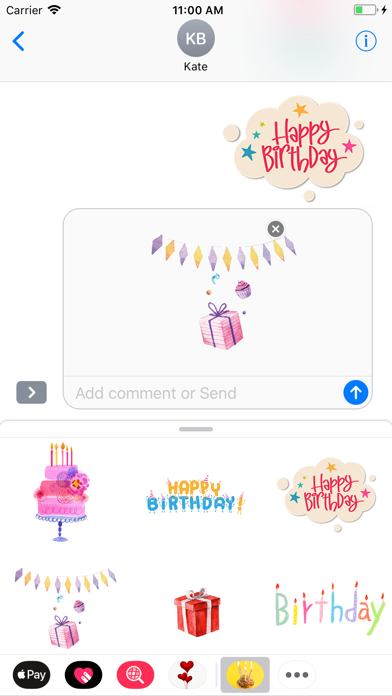 Happy Birthday 2018 Stickers screenshot 3
