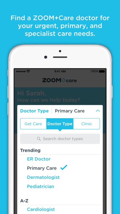 ZOOM+Care On-Demand Healthcare