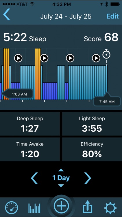 Sleeptracker® 24/7 standalone sleep tracker, alarm