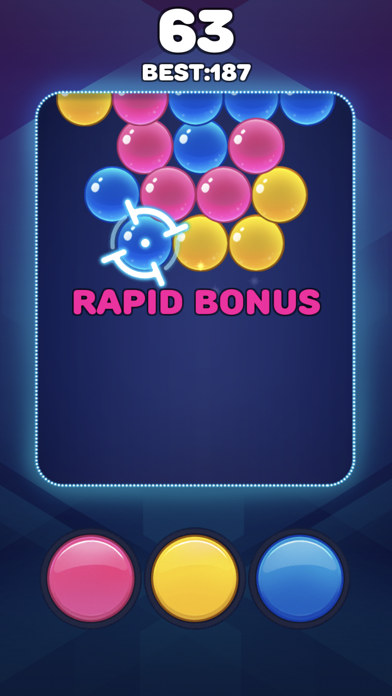 Neon Pops - Tap the Bubbles screenshot 2